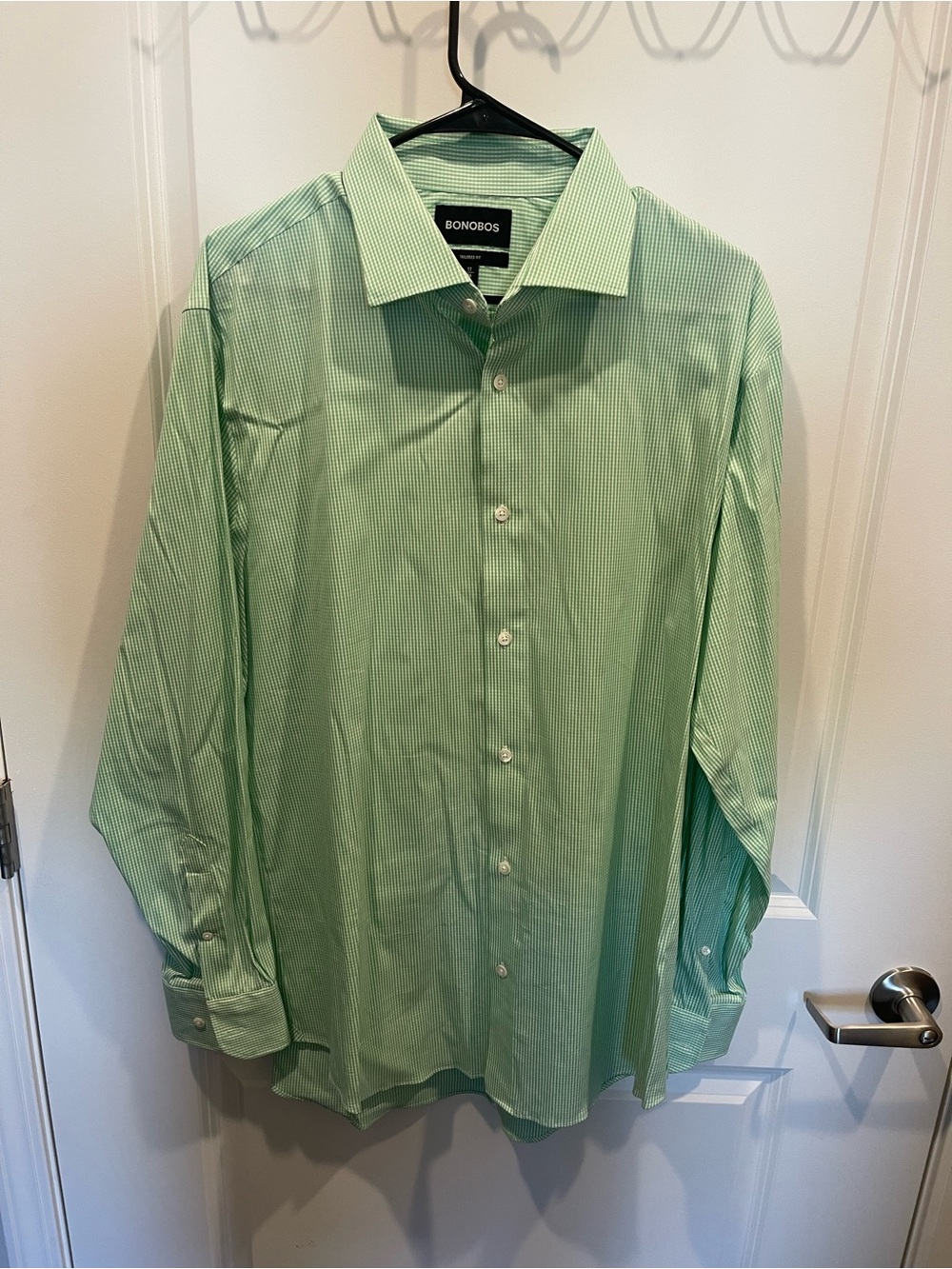 Bonobos Light Green Striped Dress Shirt